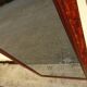 Large antique mirror in a flame mahogany frame; 132x82 cm