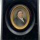 Miniature painted,  signature to identify nineteenth century man