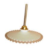 Suspension en opaline, finition laiton