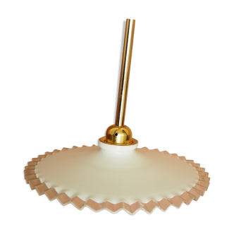 Suspension en opaline, finition laiton