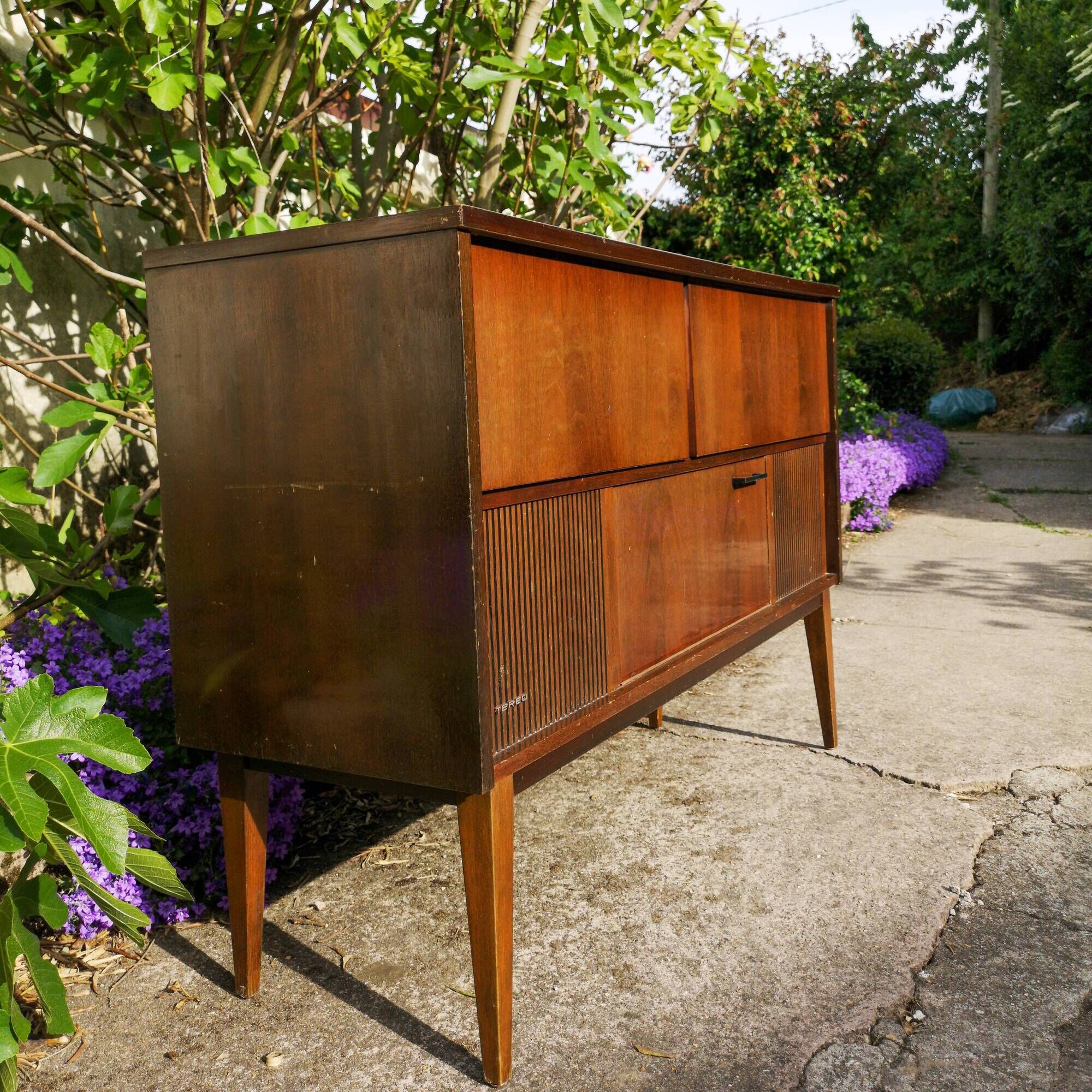 Grundig radio and record player furniture in the 1960s
