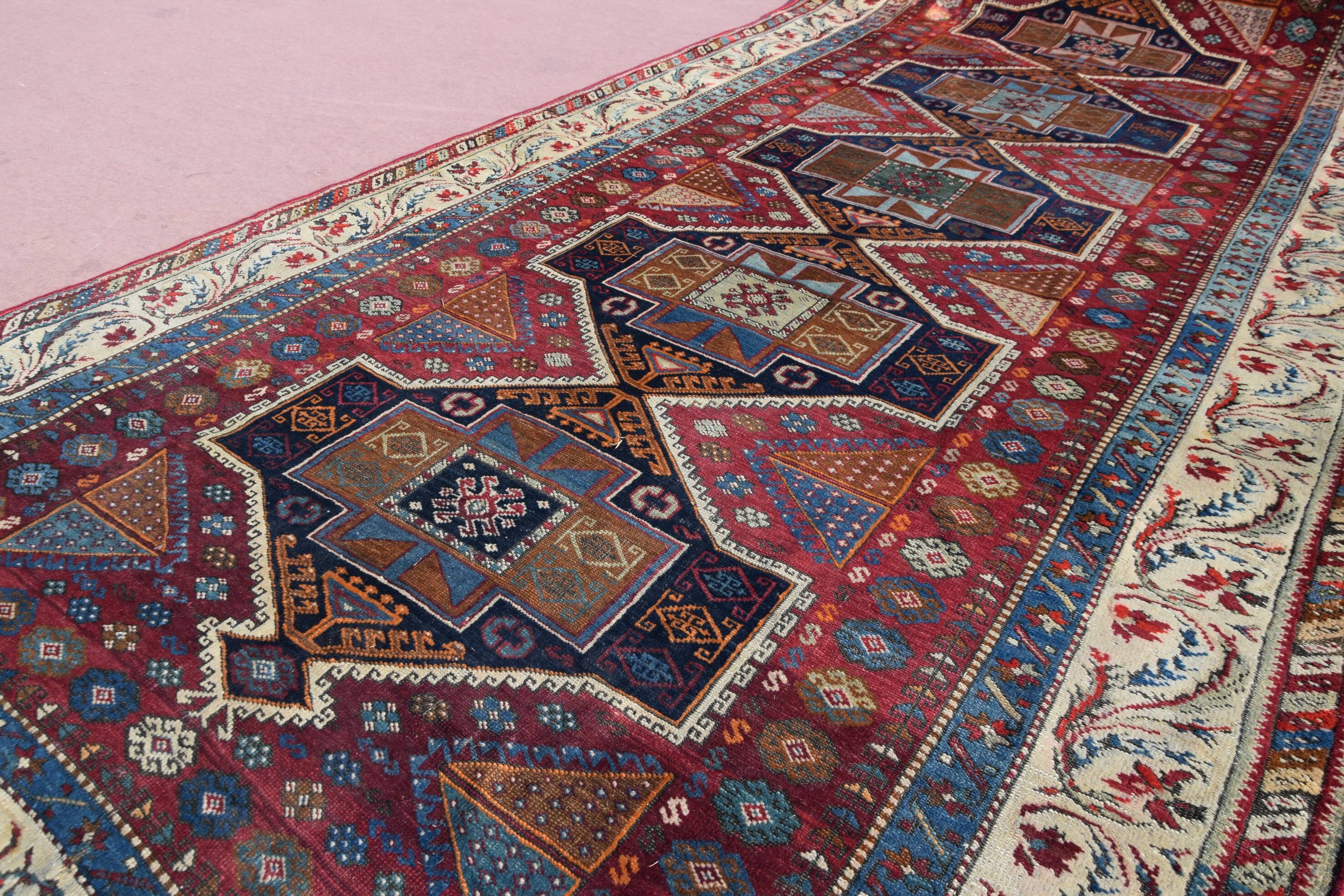 Very Old Turkish Rug, Kurdish Tribe: 1.58 X 3.35 Meters