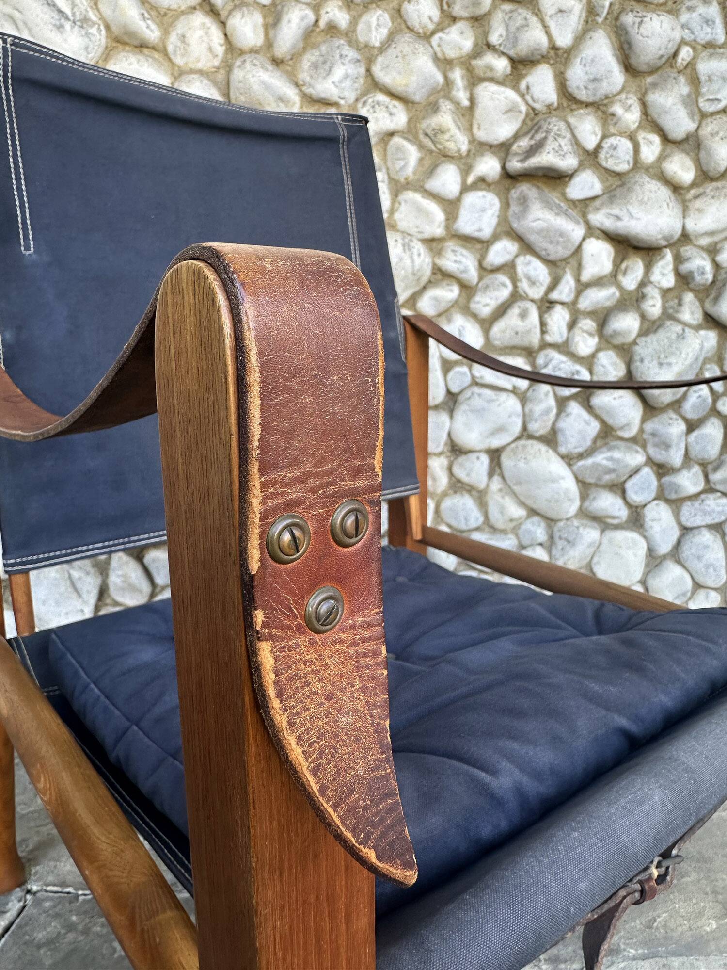 Safari Chair KK47000 Kaare Klint for Rud. Rasmussen, Denmark, 1960