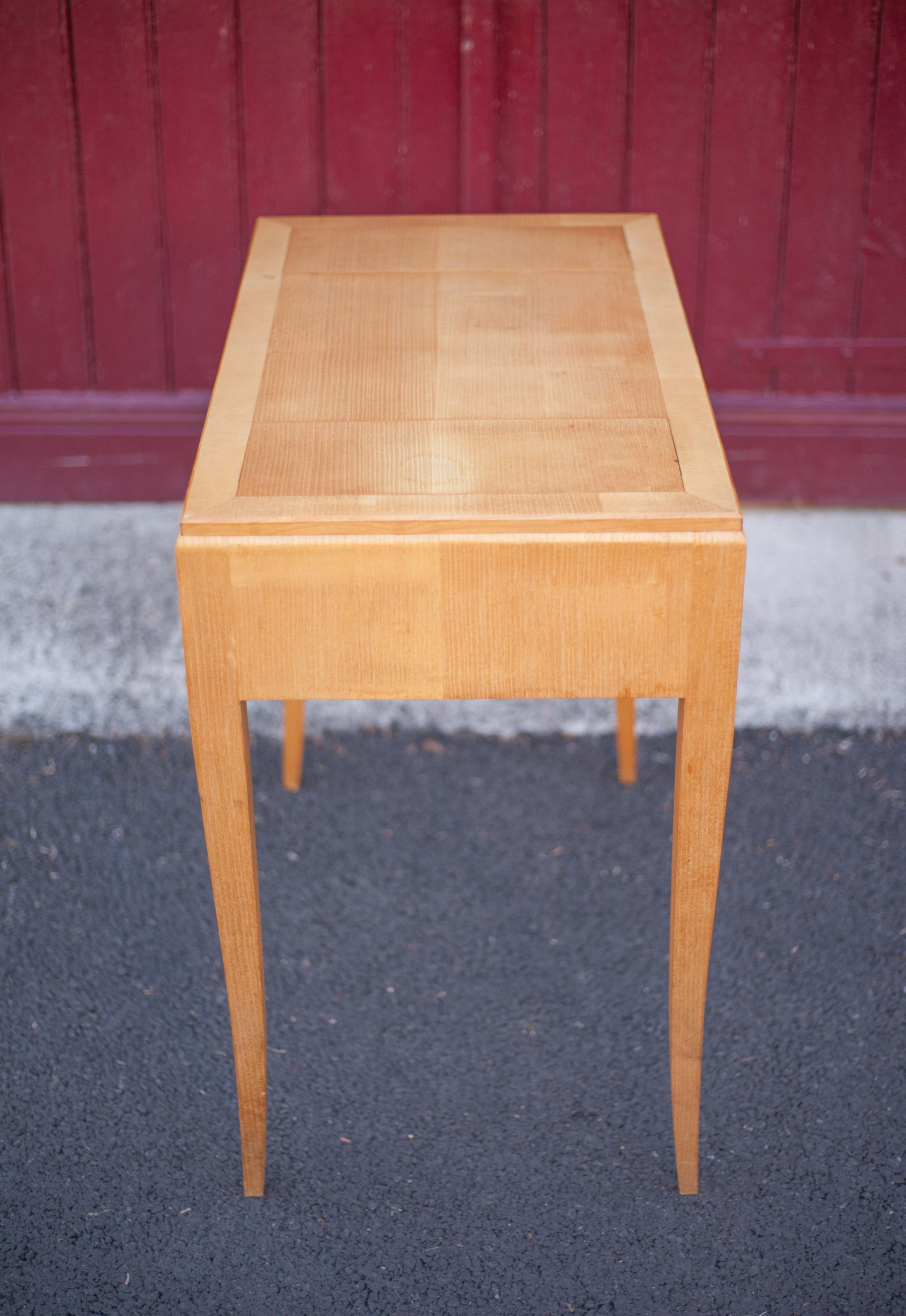 Wood desk, wood console