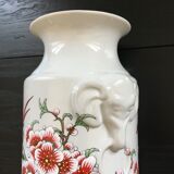 Porcelain cherry blossom vase