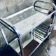 Desserte aluminium et miroirs
