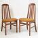 Suite of 4 chairs Jentique 1970 vintage
