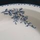 Round deep plate "Favori" Sarreguemines blue
