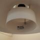 Lyfa pendant lamp from the 1970s, white metal shade, Denmark