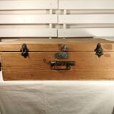 Old wooden suitcase - vintage