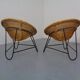 Mid-Century German Bamboo Chairs, 1960s, Set of 2