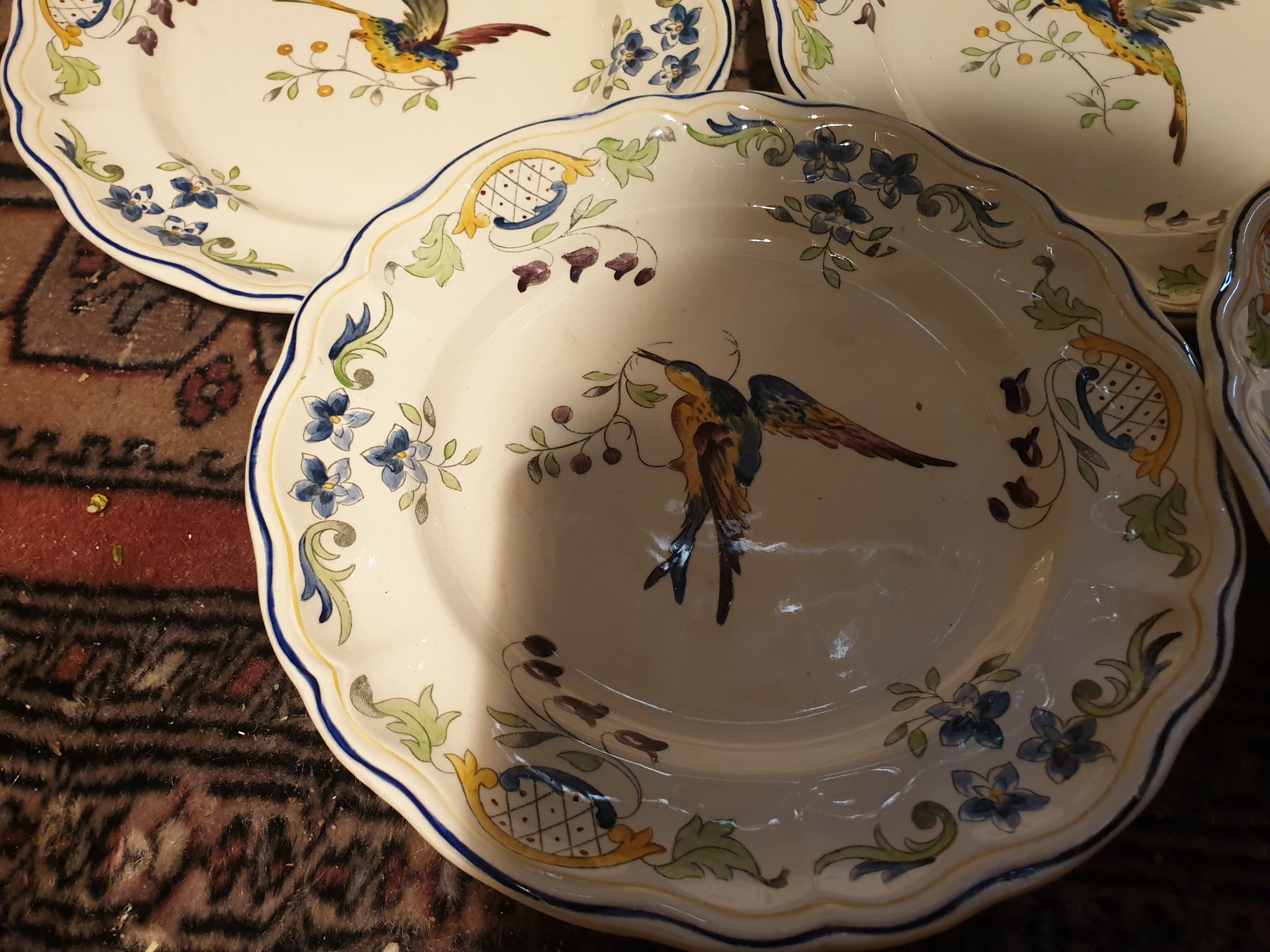 8 plates 22,5cm Clery Longchamp