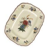 Large rectangular dish "Agreste" Sarreguemines, early 20th century.