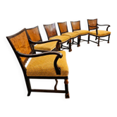 Swedish Grace – Ensemble de salle à manger Art Déco de 6, Suède, années 1930