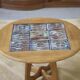 Guéridon/coffee table in oak by Guillerme and Chambron and ceramic by Danikowski for Votre Maison 1950s.