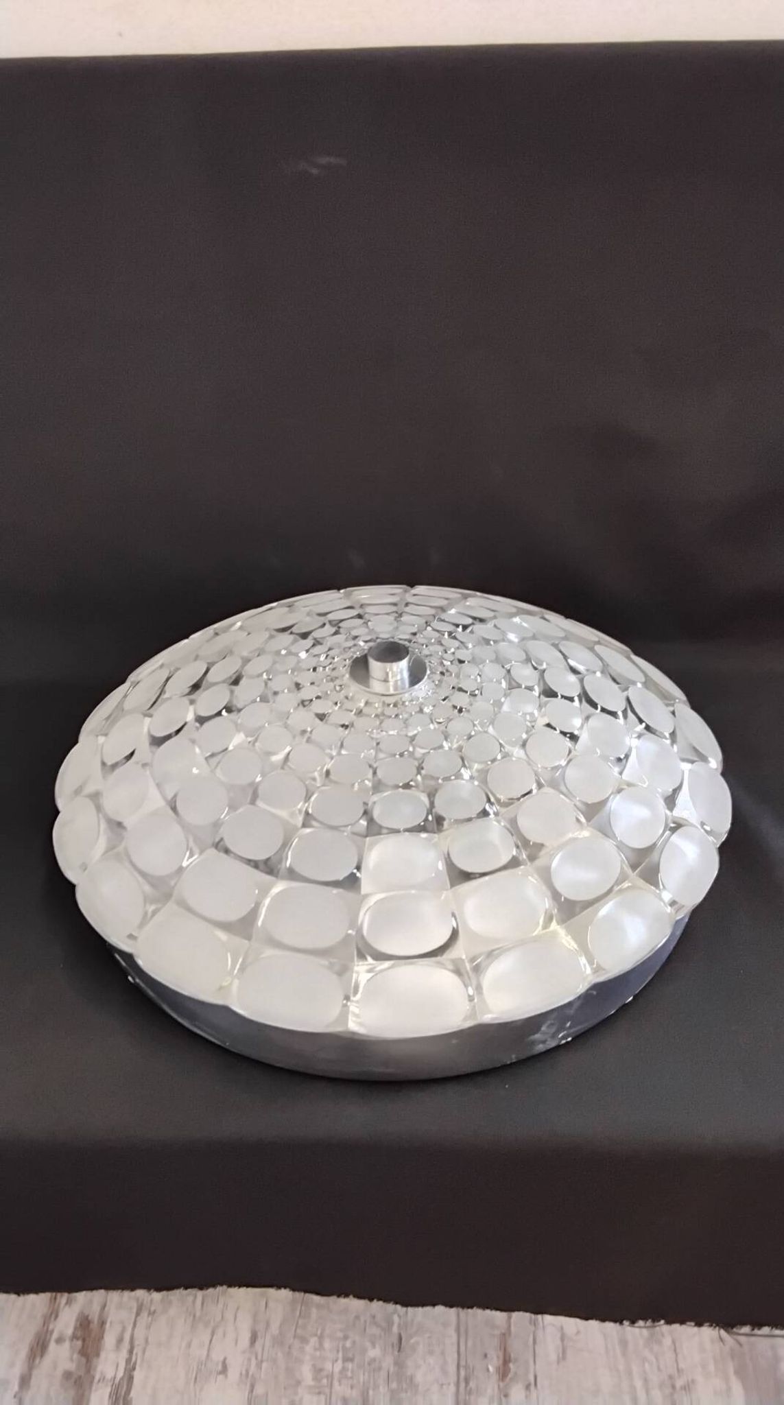 Glass ceiling light Peill & Putzler 1970s