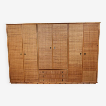 Large rattan wardrobe Dal Vera