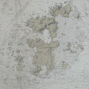 Ancient marine map of the island of Brehat and its surroundings