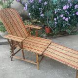 Chaise longue rotin