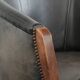 Amazing cow leather and wooden tub chair / side chair