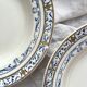 4 deep ironware plates “Colbert” Creil and Montereau