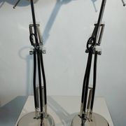 Pair of articulated lamps vintage 1980s industrial design