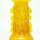 Bride vase, mid-century modern, yellow glass, designed by J. Słuczan-Orkusz, Poland, 1970s
