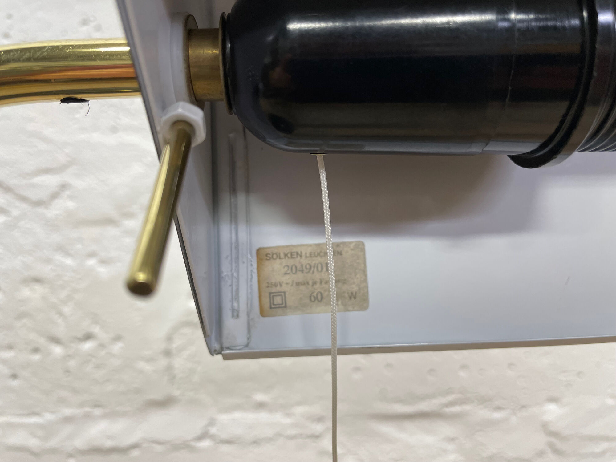 Lampe de table noire, Solken, années 70