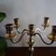 Candlestick 5 burners vintage chromed metal