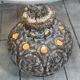 Vintage 70's German glazed ceramic lamp