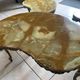 Lot of 3 marble and brass nesting tables.