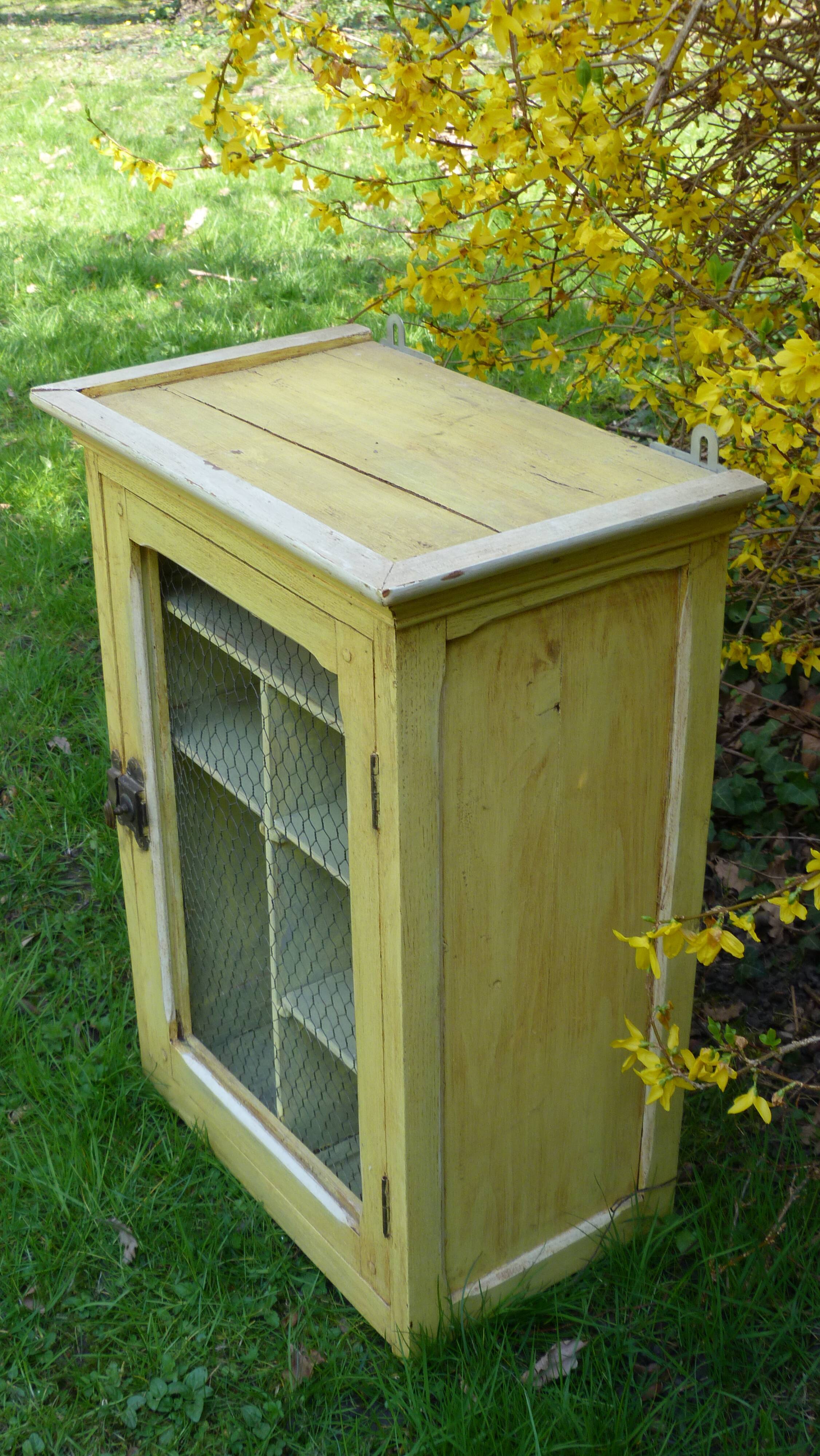 Former toilet cabinet screened door