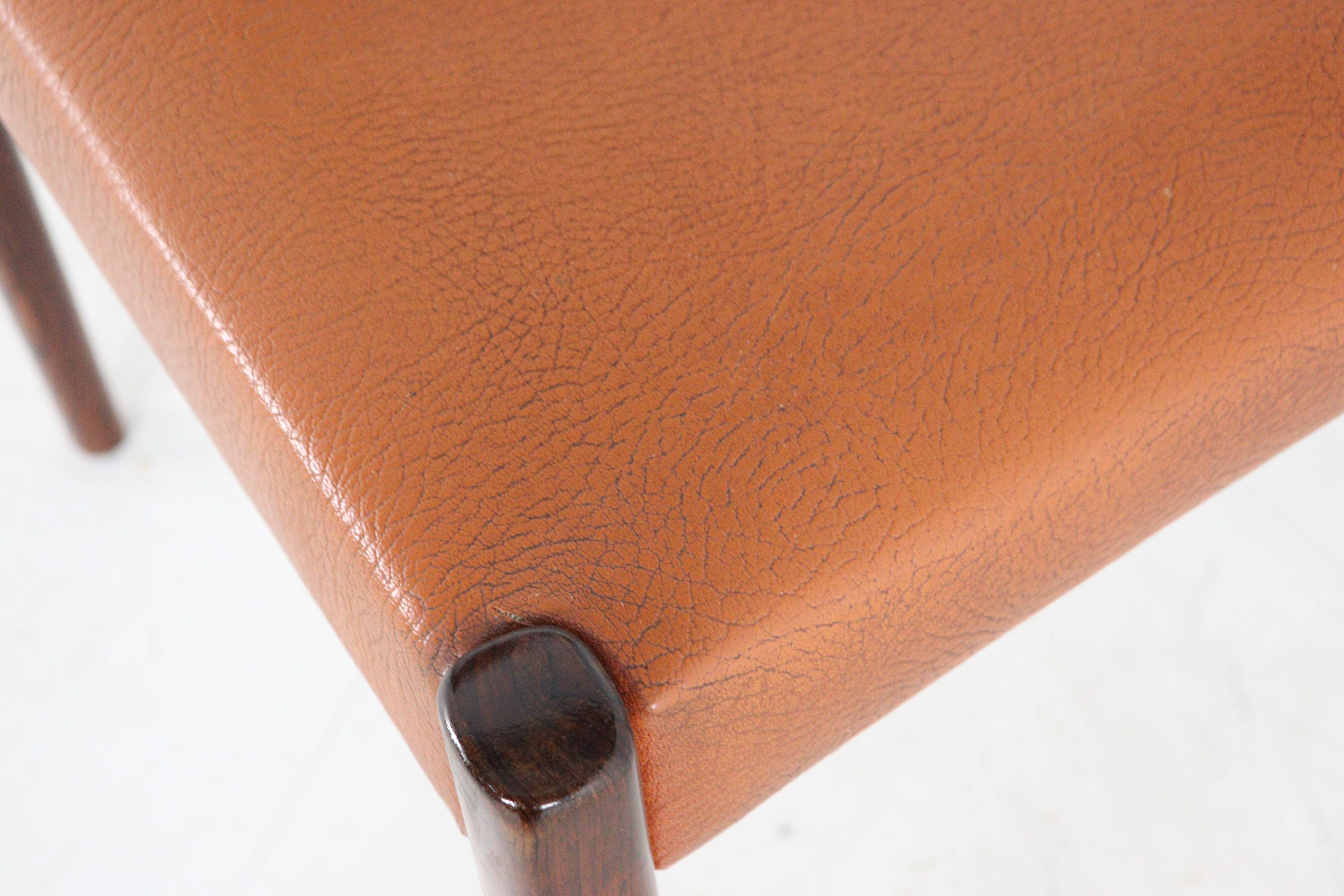 Set of 6 rosewood dining chairs 'Cellemuiden'