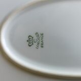 Plat ovale de service en porcelaine de Limoges - Chastagner