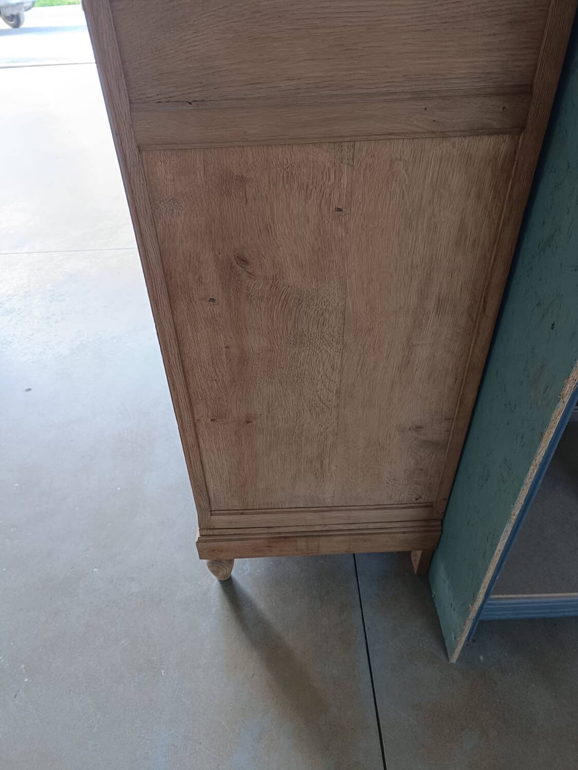 Raw oak cabinet