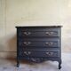 Commode vintage noire