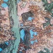 Eau-forte - Christine Delessert - 12 x 9 cm - école Lyonnaise - justifié 6/50