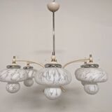 Space age Sputnik chandelier with 6 lights, 50s-60s