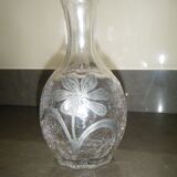 Pretty little glass and tin carafe