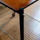 table roulante porte vinyles vintage des années 60 dessus bois