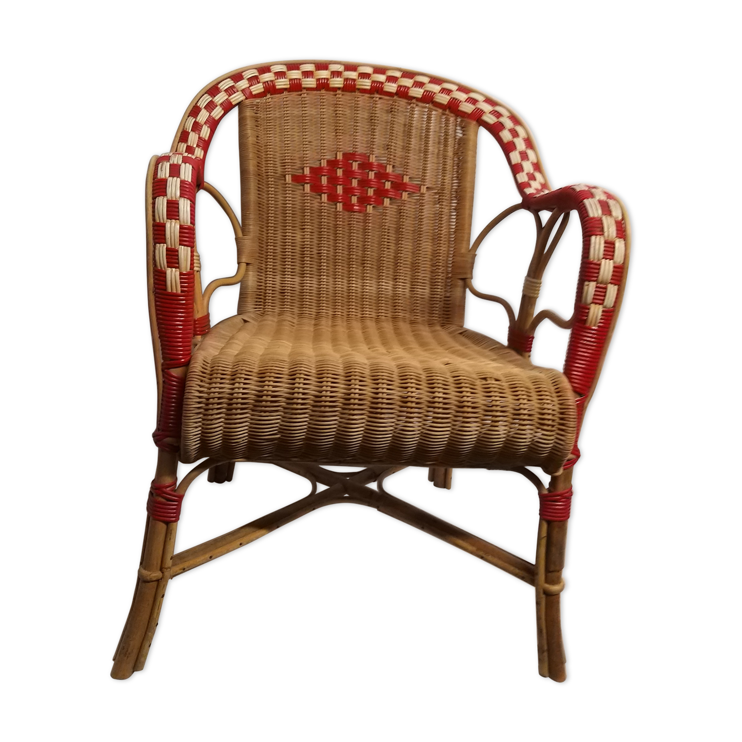Rattan armchair
