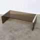 Smoked Glass Coffee Table Radice & Galotti with Chrome Details, Italy, 1970s