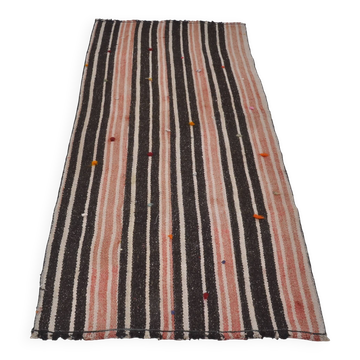 Tapis kilim anatolien rayé sku3942