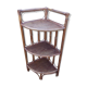Vintage rattan corner shelf
