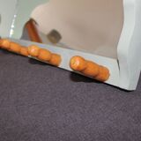 Coat rack wall shelf with mirror