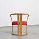 Pair of beech armchairs by Isamu Kenmochi, Japan circa 1965