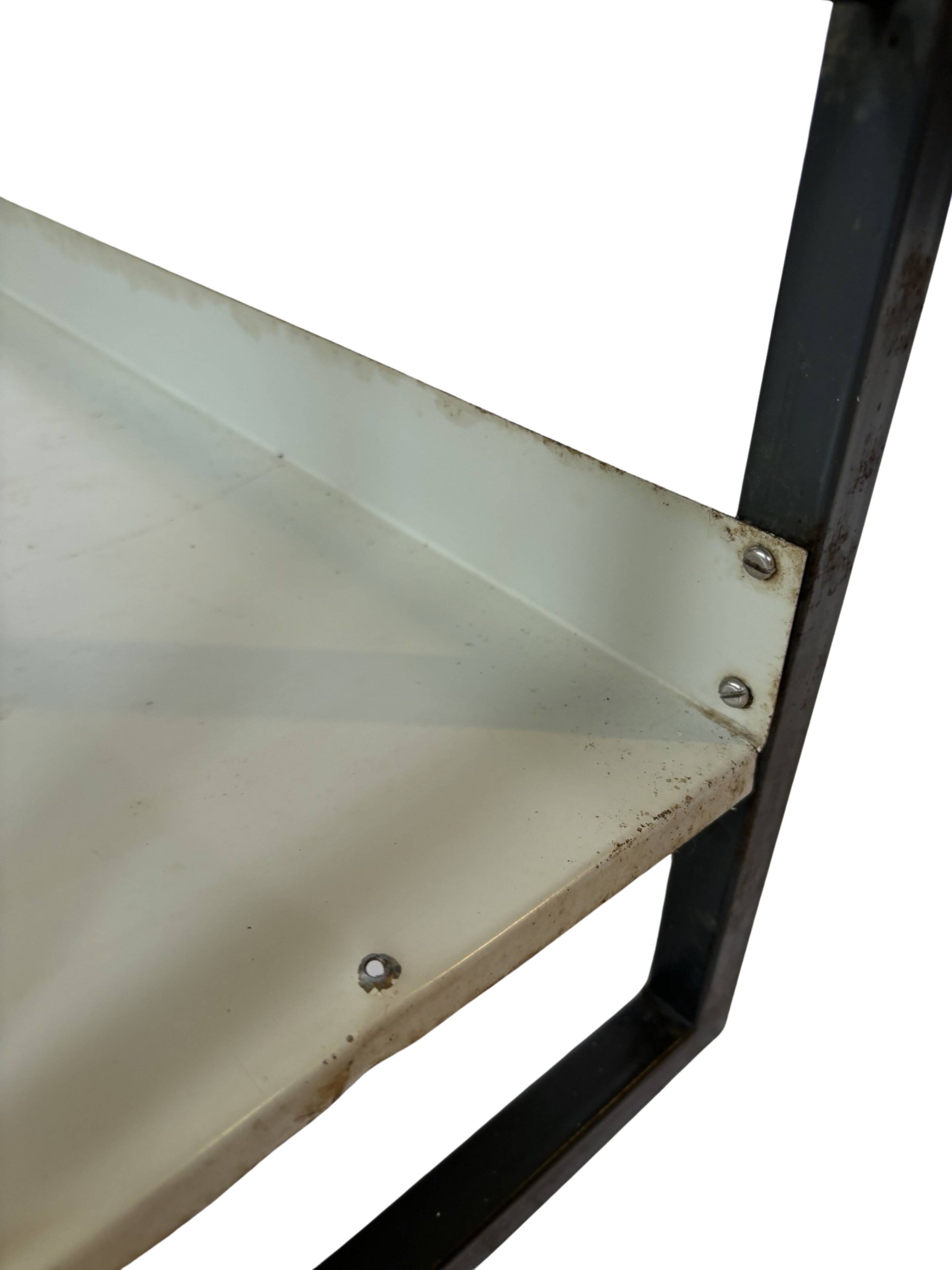 Free stanting Tomado shelving unit in metal and gray - 1960s Dutch Design