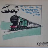 Drawing in indian ink circa 1910