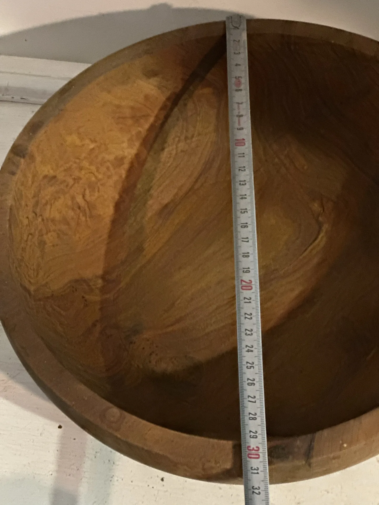 Large vintage solid wood bowl – Catch-all – Centrepiece – 3