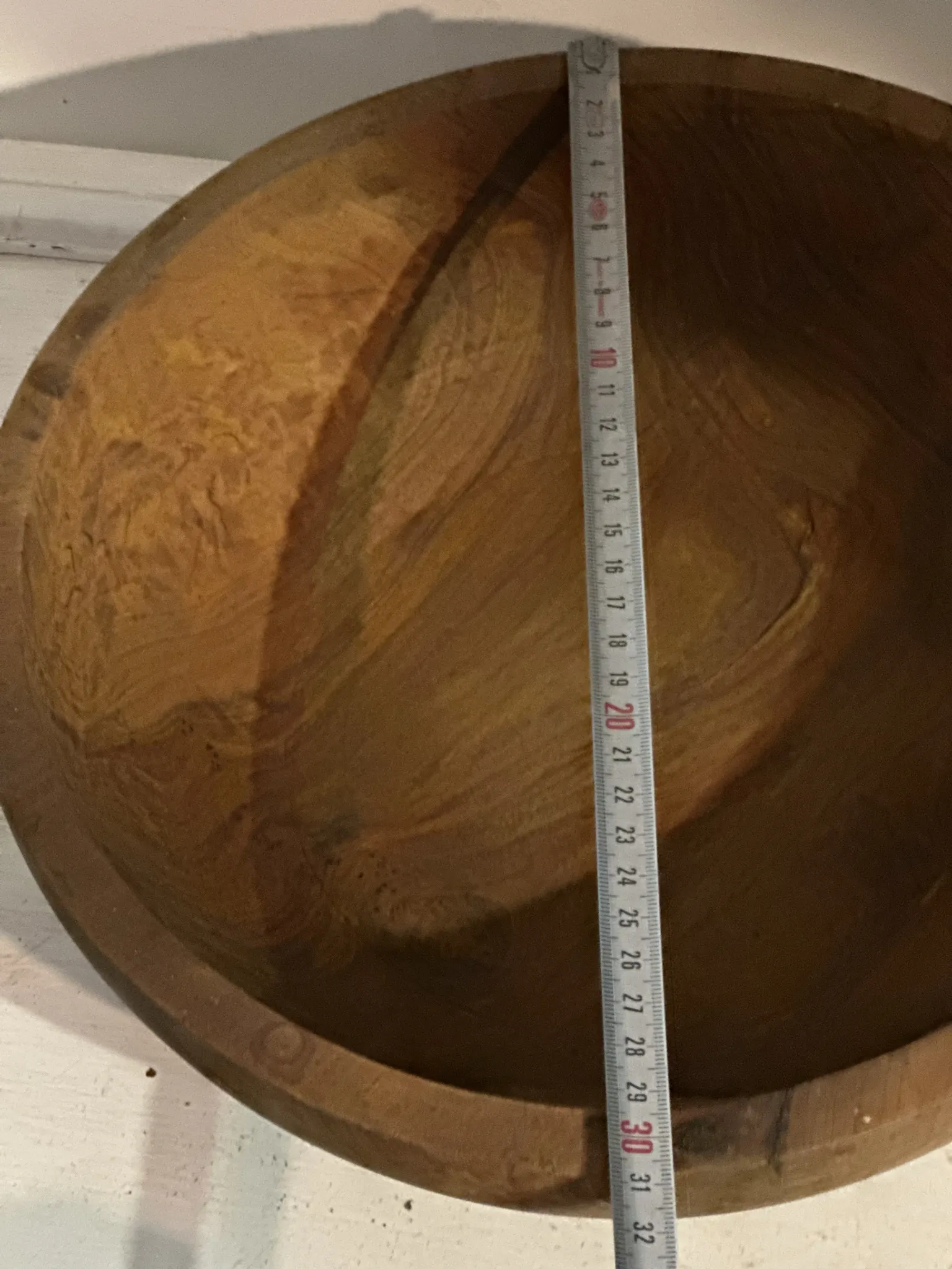 Large vintage solid wood bowl – Catch-all – Centrepiece – 3